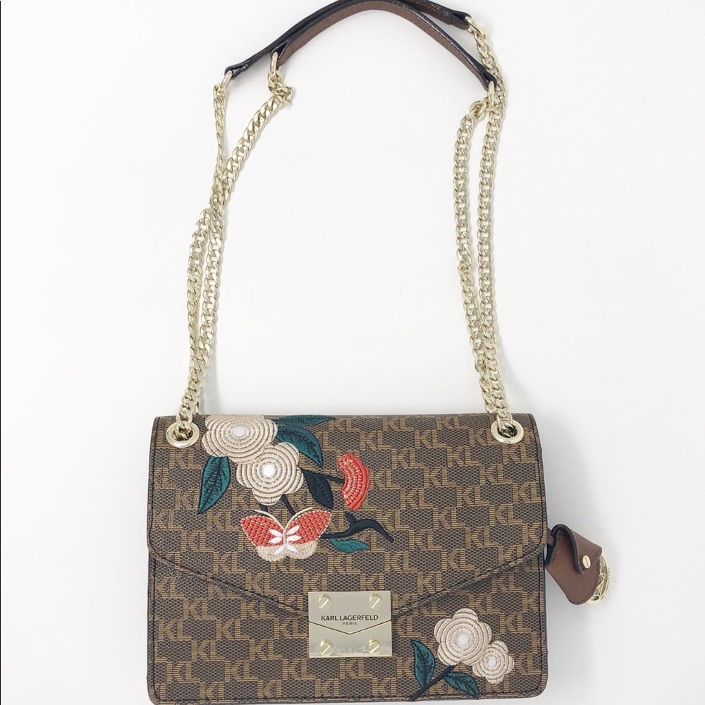 Karl Lagerfeld Paris Corrine Monogram Purse Lk New